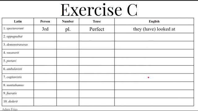 Abbey Latin - Liber Primus - Chapter VIII - Exercise C смотреть онлайн