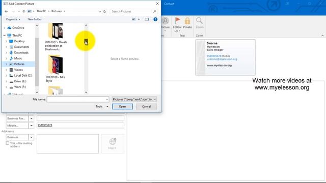 Create a Contact in Outlook 2016 смотреть онлайн