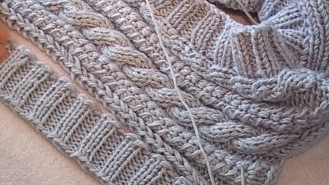 женский жилет спицами ( планки, часть 2 ) смотреть онлайн
