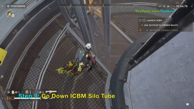 Helldivers 2: Enter Nuke Silo (How to Launch ICBM Missile, See Blast Wave and Mushroom Cloud) смотреть онлайн
