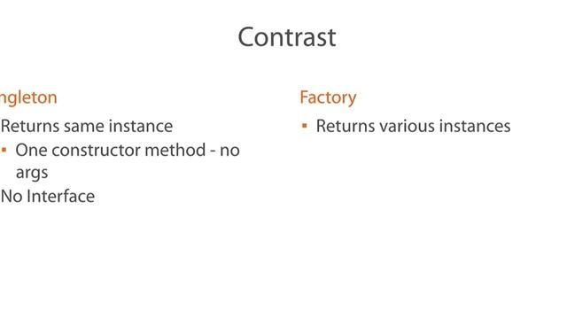Singleton vs Factory смотреть онлайн