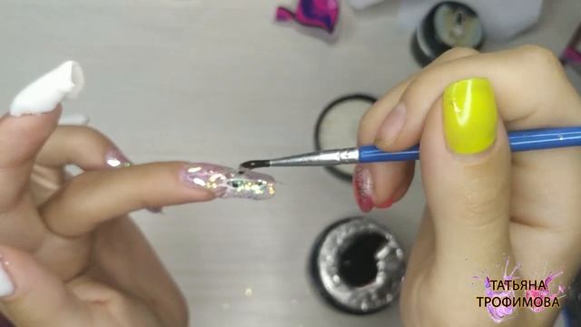 Аквариумный дизайн ногтей с хлопьями юки// Откуда растут пилки? смотреть онлайн