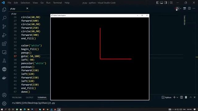 Drawing youtube logo using python смотреть онлайн
