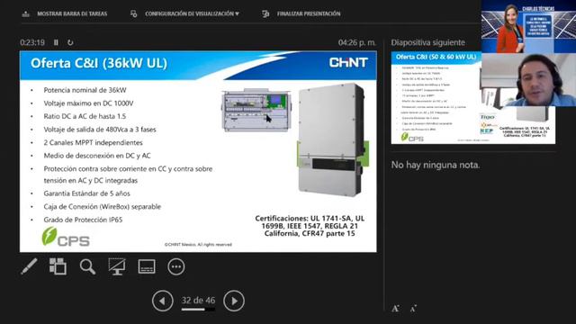 Webinar: Portafolio de Soluciones Fotovoltaicas de CHINT смотреть онлайн