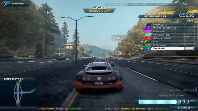 Need for Speed Most Wanted 2012 Private Game Fun - Ravine Jump смотреть онлайн