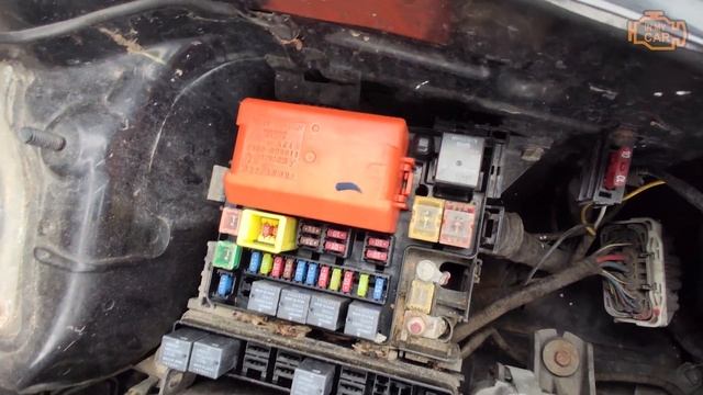 MITSHUBISHI Outlander [2003-2006] Where to find the diagnostic port OBD2, fuses box and battery смотреть онлайн