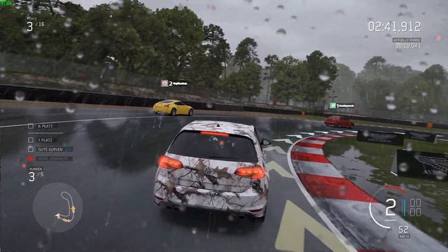 Forza Motorsport 6 Apex Gameplay VW Golf R Brands Hatch "Rain" (UHD) смотреть онлайн