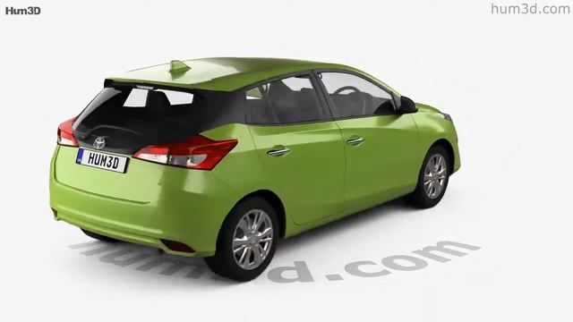 Toyota Yaris TH-spec hatchback 2018 3D model by Hum3D.com смотреть онлайн