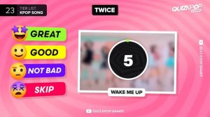 Квиз: оцени песни Твайс (тирлист)