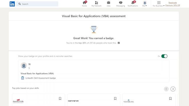 Linkedin Skill Assessments Quizzes – Visual Basic for Applications (VBA) assessment смотреть онлайн