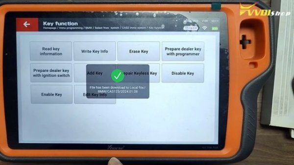 Xhorse VVDI Key Tool Plus Program BMW CAS2 key with Godiag Test Platform vvdishop