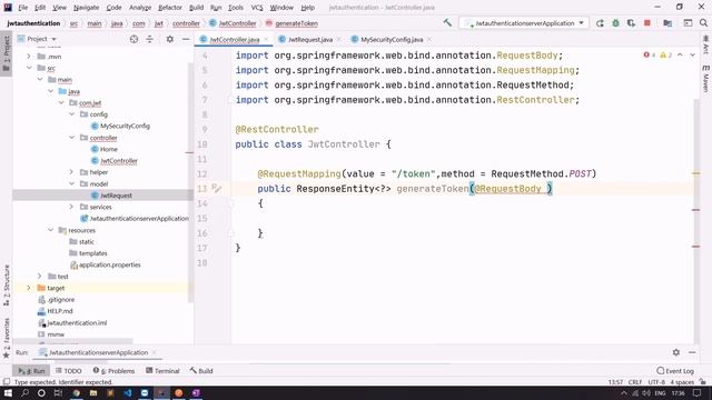 Implementing JWT Authentication using Spring Boot Step by Step | Spring boot tutorial in HINDI смотреть онлайн