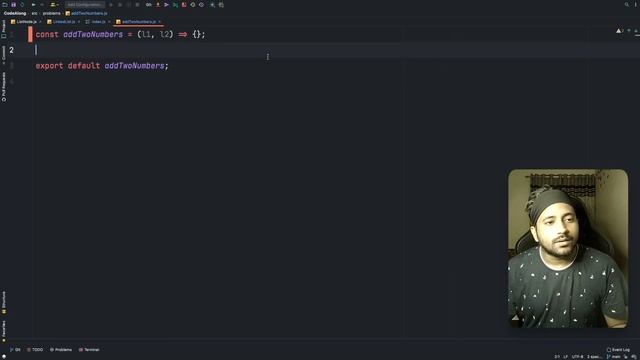 Linked list in JavaScript, add two numbers problem (Leetcode) | DS in JS | Code along with Vishal смотреть онлайн