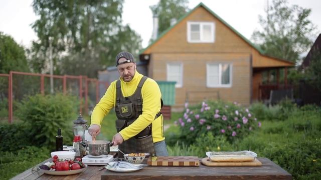 Дорада , полента, гриль. смотреть онлайн
