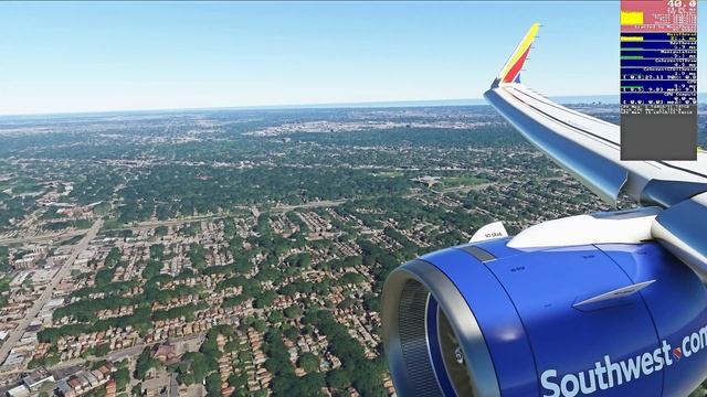 Nvidia 4090 Flight Test | Ultra setting 4K | A320 Landing at Chicago O'Hare смотреть онлайн