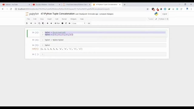 47-Python Tuple Concatenation & Multiplication смотреть онлайн
