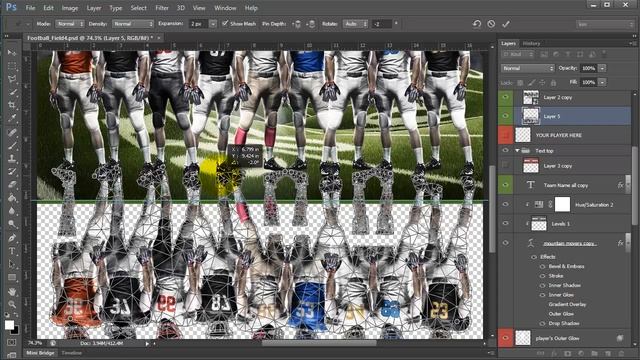 How to add a Drop Shadow Effect for an entire team in Photoshop смотреть онлайн