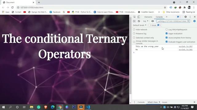 JavaScript tutorials in Hindi #14, The conditional Ternary Operators 2 смотреть онлайн