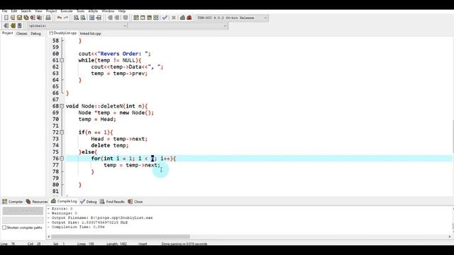 Deleting nth node from doubly linked list in C++ Urdu/Hindi смотреть онлайн