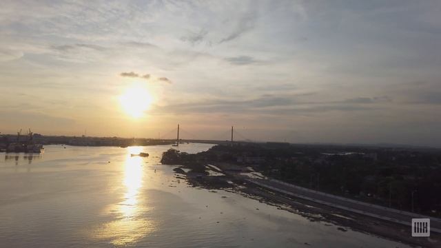 [4K] Haiphong, Vietnam - Virtual cycling tour around the bridges on Cấm river смотреть онлайн