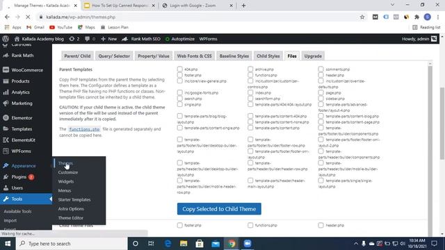 How to Create Child Theme on Wordpress - Kallada Academy смотреть онлайн