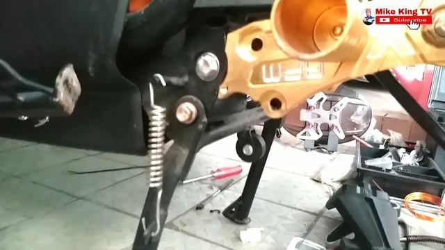 ginore E-bike inatall swing arm extention mud guard plate holder footrest ring ligths 30cm flasher смотреть онлайн