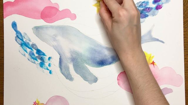 Creating Art With an Apple / Creative Watercolor Painting Technique смотреть онлайн