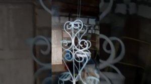 цветочник на 5горшков,холодная ковка,художественная ковка металла,кованые изделия,линия ковки.