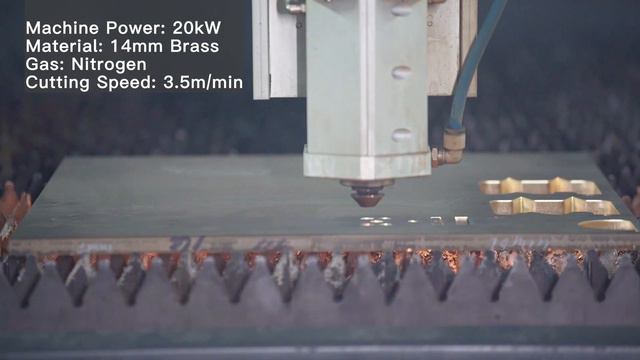 14mm Brass Cut by 20 kW Penta Laser Cutting Machine смотреть онлайн