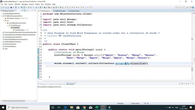 How will you find Word Frequency in sorted order for a collection of words? | Java Interview progra смотреть онлайн