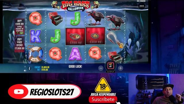 ALL IN EN BIG BASS HALLOWEEN!!! LLEGAMOS AL NIVEL X10 / REGIOSLOTS смотреть онлайн