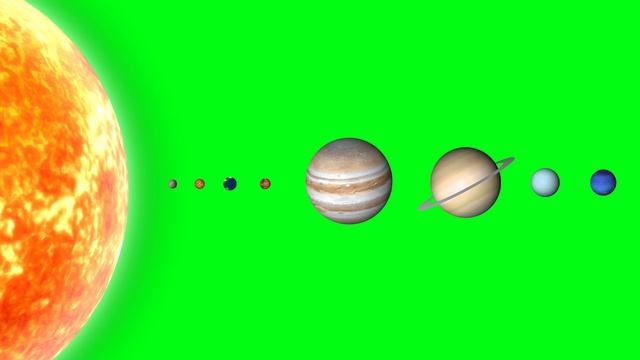 Solar System Animated Green Screen ¦ Royalty Free Footage смотреть онлайн