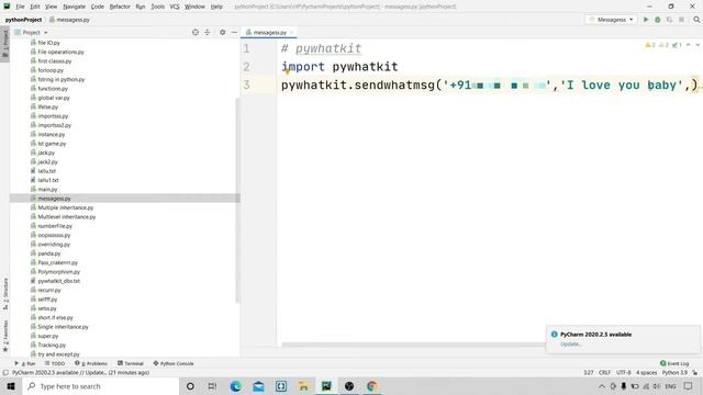 Automate Whatsapp | Hack WhatsApp | Python | Whatsapp hack смотреть онлайн