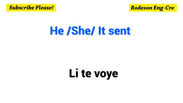 To send = Voye – Simple Present, Simple Past, Simple Future and Conditional смотреть онлайн