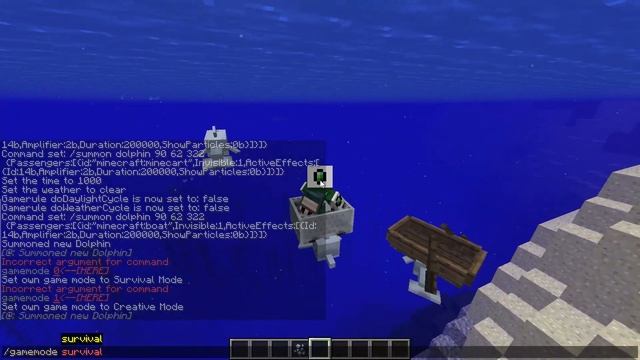 How to ride Dolphins in Minecraft смотреть онлайн