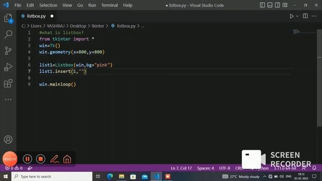 tkinter listbox kya hota hai? what is Listbox in tkinter python @CodeWithHarry смотреть онлайн