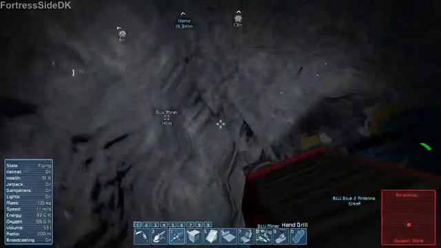 Space Engineers med Phillip Ep 4 - udgravning og livestream chat смотреть онлайн