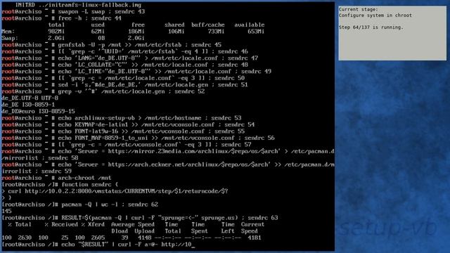 Arch Linux installation recording to kernel 5.6.3-arch1-1 (testing) смотреть онлайн
