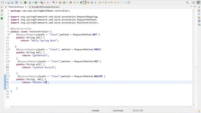 Spring Boot Session 7 HTTP Methods смотреть онлайн