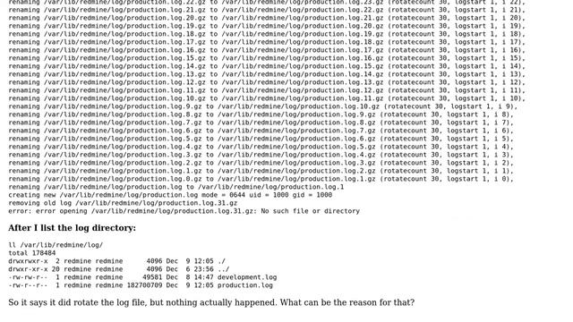 Logrotate won't rotate log while saying it does (2 Solutions!!) смотреть онлайн