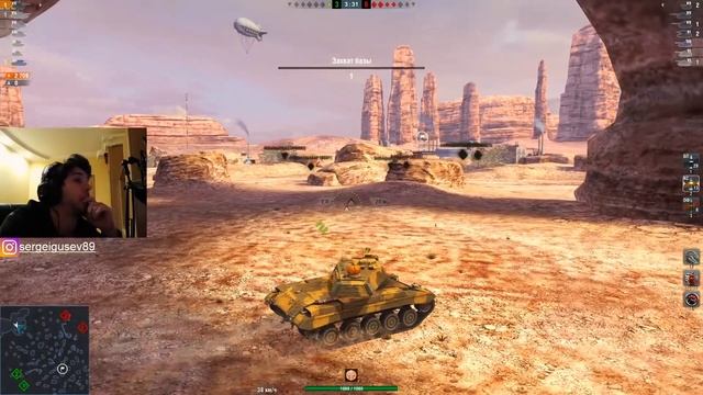 WoT Blitz - Игра на ДНЕ.Научи Дураков играть и 1 в 4 без потери ХП- World Of Tanks Blitz (WoTB)