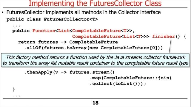 Advanced Java Completable Future Features: Implementing FuturesCollector смотреть онлайн