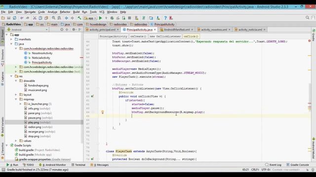 Crear un radio online en Android Studio #Parte 8 (Codigo en Mega) смотреть онлайн