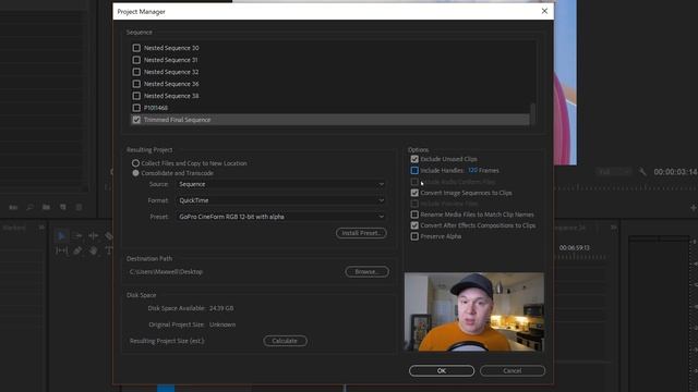 Premiere Pro PRO tip - Exporting entire projects via project manager смотреть онлайн