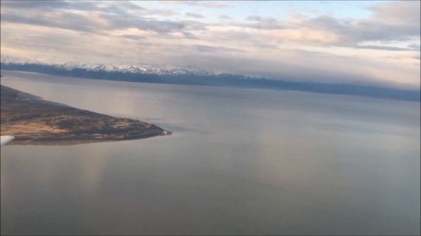 Flight to Kodiak, Alaska on Alaska Airlines 737-400