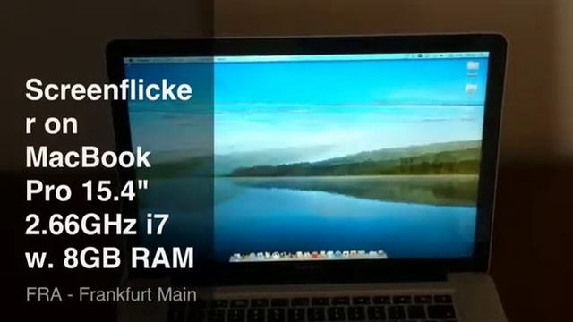 Screenflickering MacBook Pro 15.4", Core i7 2.66GHz (v6,2) with 8GB RAM смотреть онлайн