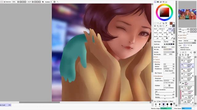 Totally Spies Painting Time Lapse [Speedpaint/ Sai + Photoshop] смотреть онлайн