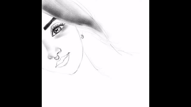 Girl Sketch Tutorial 002 | Procreate, Apple iPad Pro 9.7, Pencil Drawing Demo смотреть онлайн