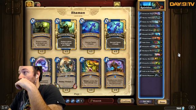 Hearthstone - Un'Goro ridiculous deckbuilding P2 - Spirit Murloc Shaman смотреть онлайн